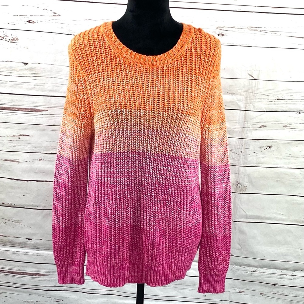 Calvin Klein Women’s Pullover Sweater Pink Orange